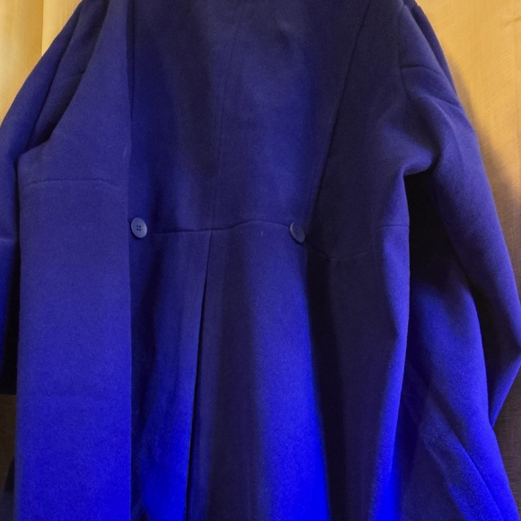 Elegant Electric Blue Women's Torrid Size 6 Pea Coat NWOT - Picture 10 of 11